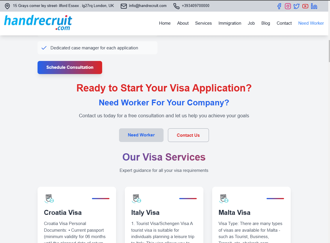 A Visa Proccessing Agency Project