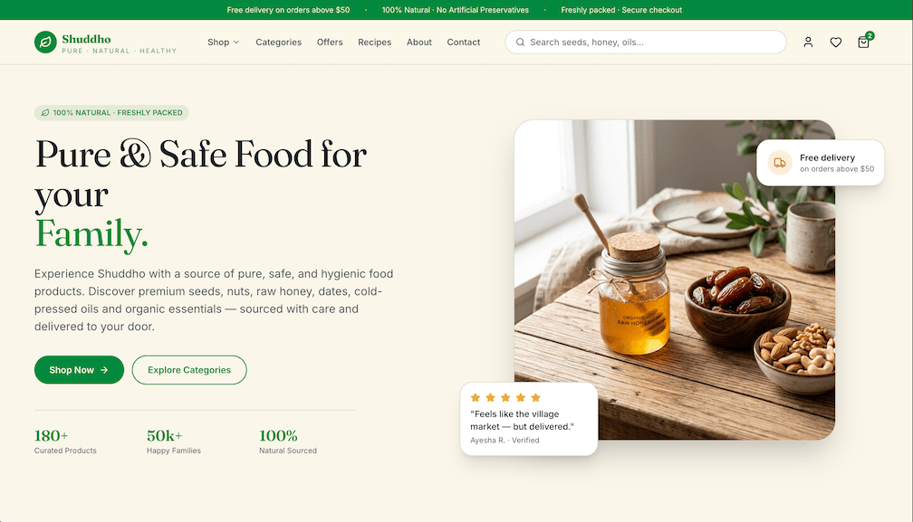 Shuddho – Pure & Safe Food